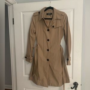 DKNY Trench Coat with Removable Hood